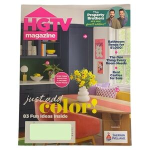 HGTV Magazine September October 2024 Property Brothers Just Add Color Bathroom